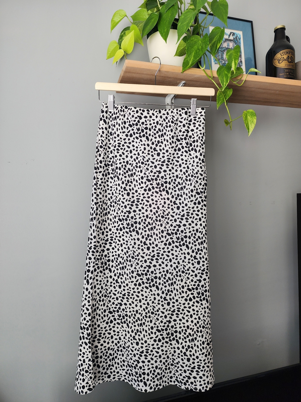 Black And White Midi Skirt